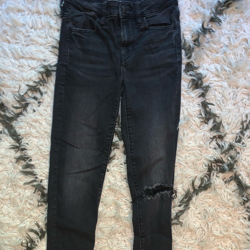 American Eagle Hi Rise Black Jegging 2